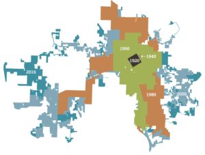 (Almost) A Century of Annexations– Huntsville City Limits, 1920-2016