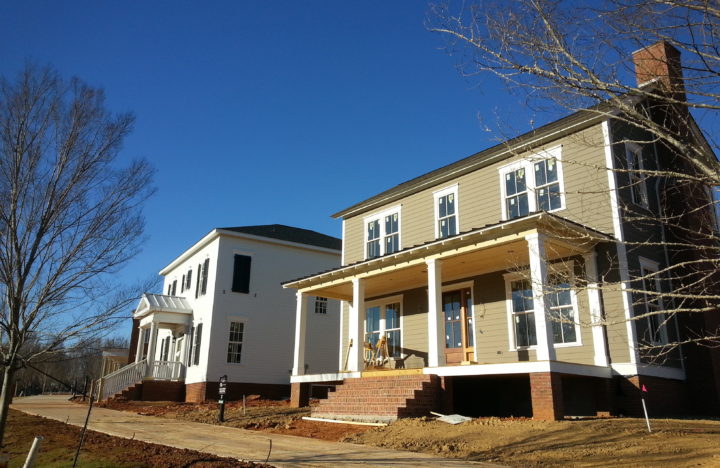 Construction continues on a new phase of homes in Providence, a “New Urbanist” neighborhood in Northwest Huntsville.