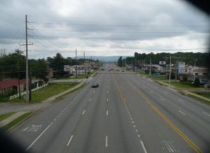 University Drive—One of Huntsville’s main arteries.